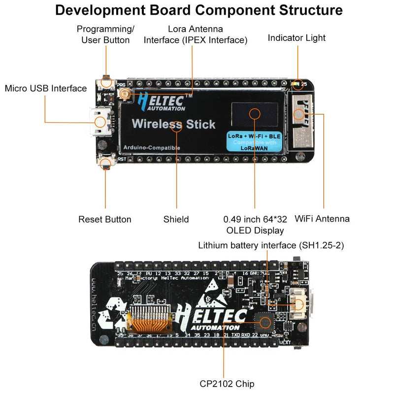  [AUSTRALIA] - HiLetgo SX1276 ESP32 LoRa Kit Bluetooth 4.2+WiFi+LoRa LoRaWAN Wireless Communication Development Board with 0.49" OLED Display 64M Bits Flash Works with Arduino IDE