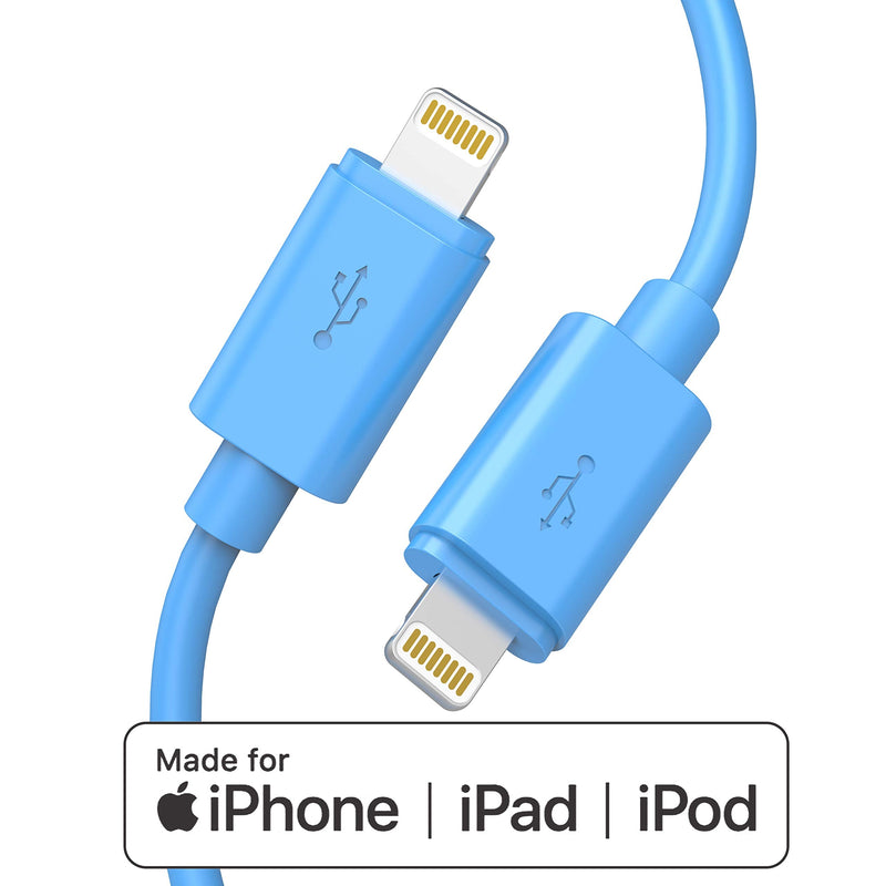  [AUSTRALIA] - iPhone Charger MFi-Certified Lightning Cable - Made for iPhone X / 8/8 Plus / 7/7 Plus / 6/6 Plus / 5S (6FT Blue)