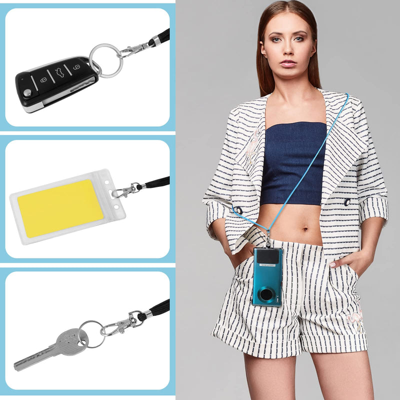  [AUSTRALIA] - Phone Lanyard, 4 Pack Universal Phone Crossbody Lanyard Holder for Around The Neck for Women,4 Pack Wrist Key Chain Lanyard and 8 Phone Tab Compatible with Most Smartphones