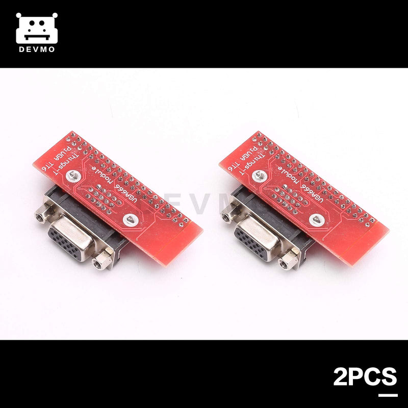  [AUSTRALIA] - DEVMO 2PCS VGA666 Adapter Board DPI dtoverlays Module Compatible with Raspberry Pi 3B / 2B / B+ / A+