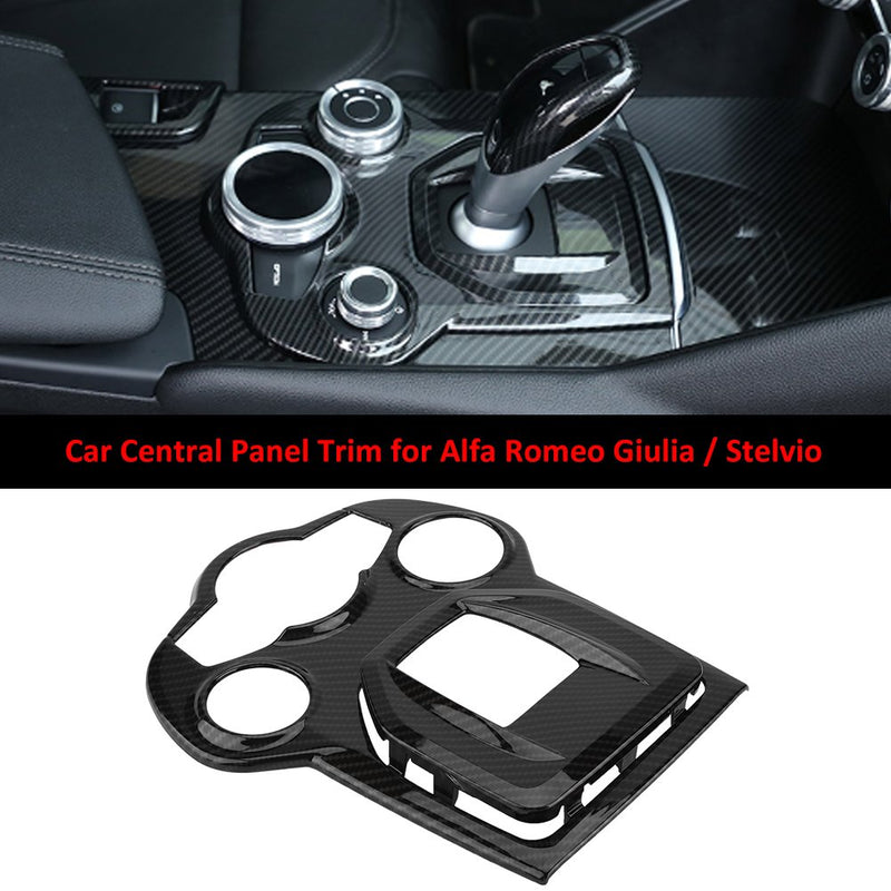 Qiilu Car Interior Central Conole Control Panel Frame Cover Trim for Alfa Romeo Giulia/Stelvio - LeoForward Australia