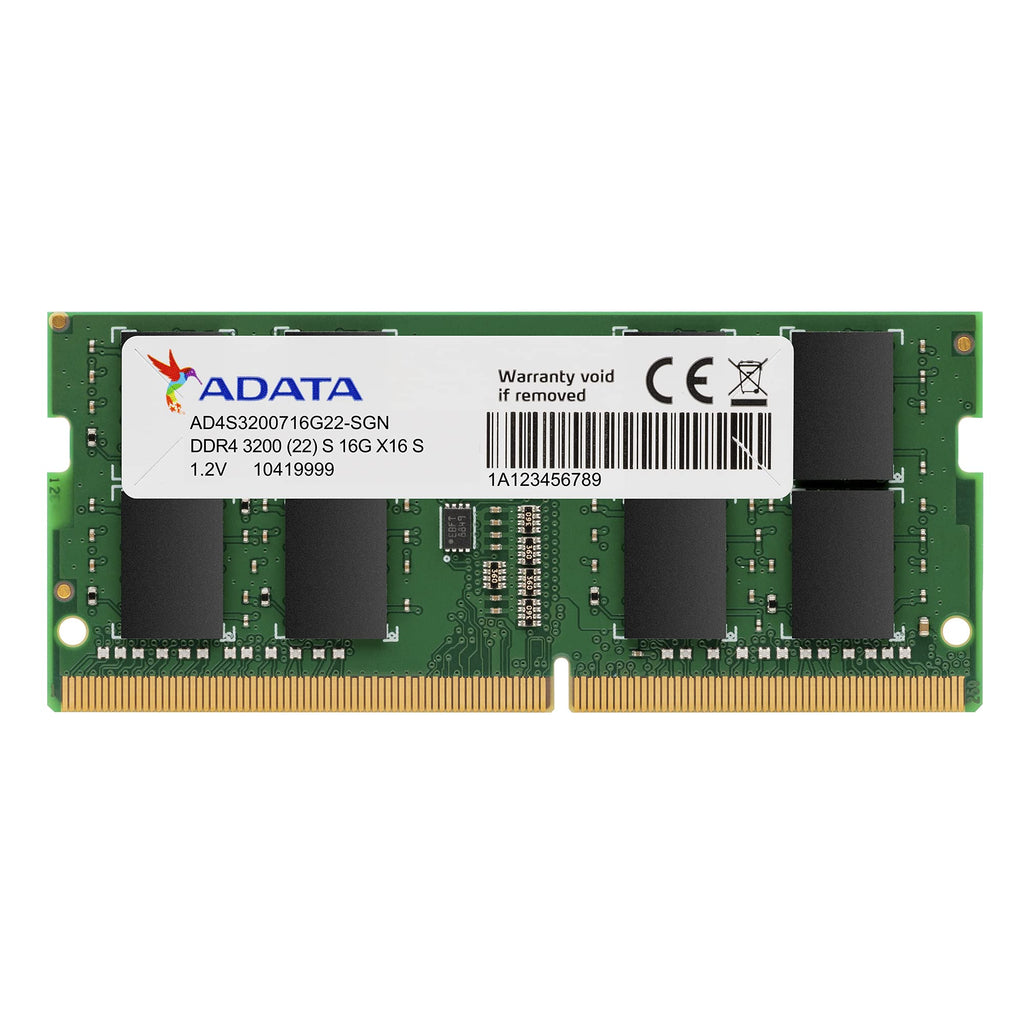  [AUSTRALIA] - ADATA Premier 16GB Single DDR4 3200Mhz CL22 PC4-25600 260-Pin SODIMM Memory RAM Single (AD4S320016G22-SGN)