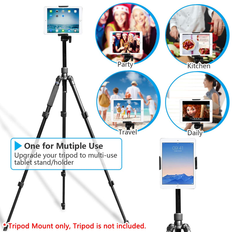  [AUSTRALIA] - APPS2Car Long Arm Tablet Car Mount Holder Bundle with Tripod Tablet Mount Adapter