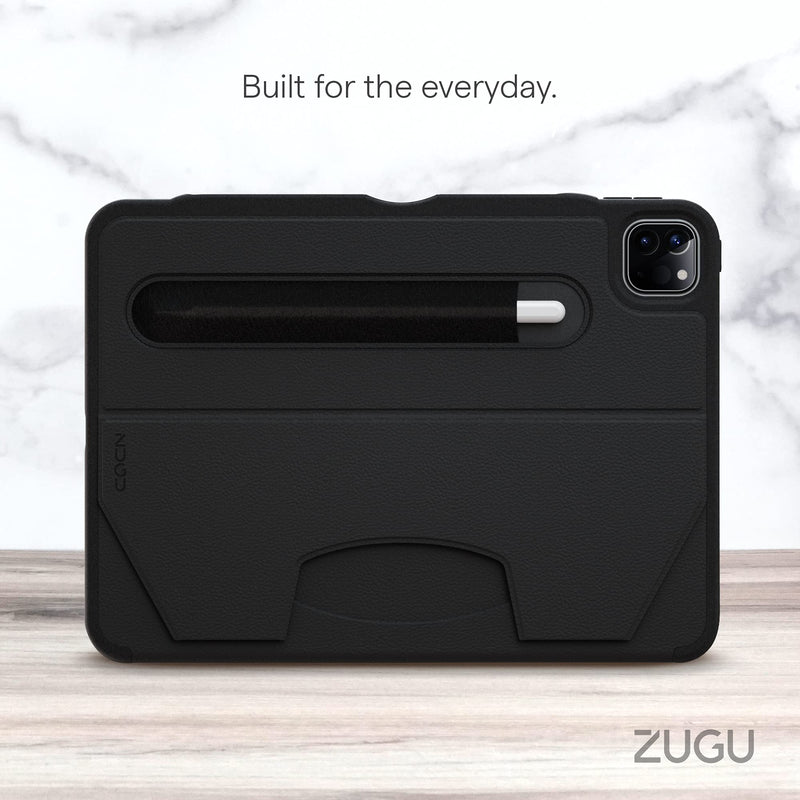  [AUSTRALIA] - ZUGU Case for 2021/2020 iPad Pro 11 inch Gen 2/3 - Slim Protective Case - Wireless Apple Pencil Charging - Convenient Magnetic Stand & Sleep/ Wake Cover - Stealth Black