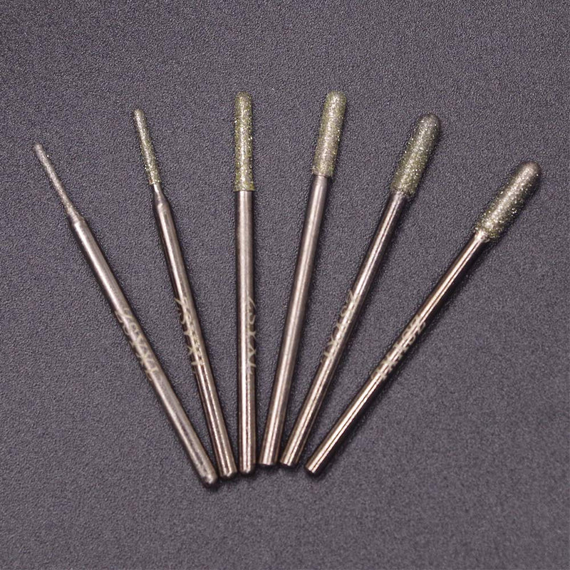 Wolfride 30Pcs Diamond Burr Set Diamond Drill Bit for Gemstone, Sea Shell, Glass, Ceramic, Metal - LeoForward Australia