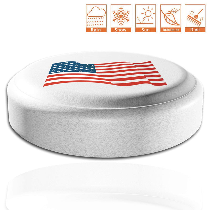  [AUSTRALIA] - AmFor Spare Tire Cover, Universal Fit for Jeep, Trailer, RV, SUV, Truck and Many Vehicle, Wheel Diameter 30" - 31", Weatherproof Tire Protectors (National Flag) National Flag-White 16 inch for Tire Φ 30"-31"