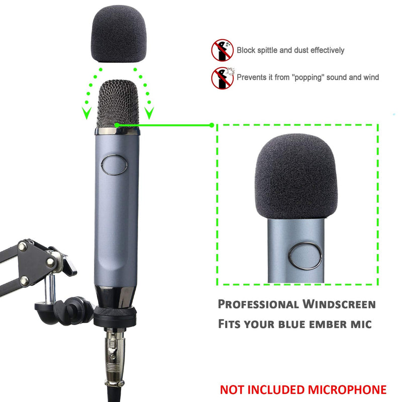  [AUSTRALIA] - Blue Ember Boom Arm Stand with Pop Filter - Mic Stand with Foam Cover Windscreen for Blue Ember Microphone by YOUSHARES