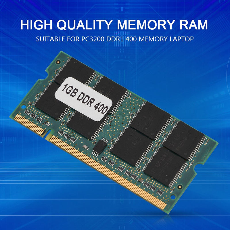  [AUSTRALIA] - Richer-R Memory Ram,200 Pin Mini DDR1 1GB 400MHz PC3200 Memory Ram Circuit Module Board Chip for Laptop