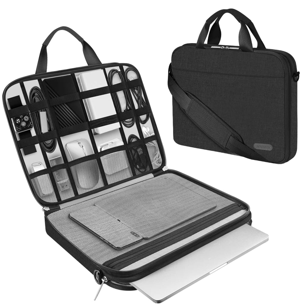 [AUSTRALIA] - ARVOK 15 15.6 16 Inch Laptop Sleeve Case with Strap & Handle, Notebook Computer Case Briefcase Carrying Bag for HP/Dell/Lenovo/Asus/Acer