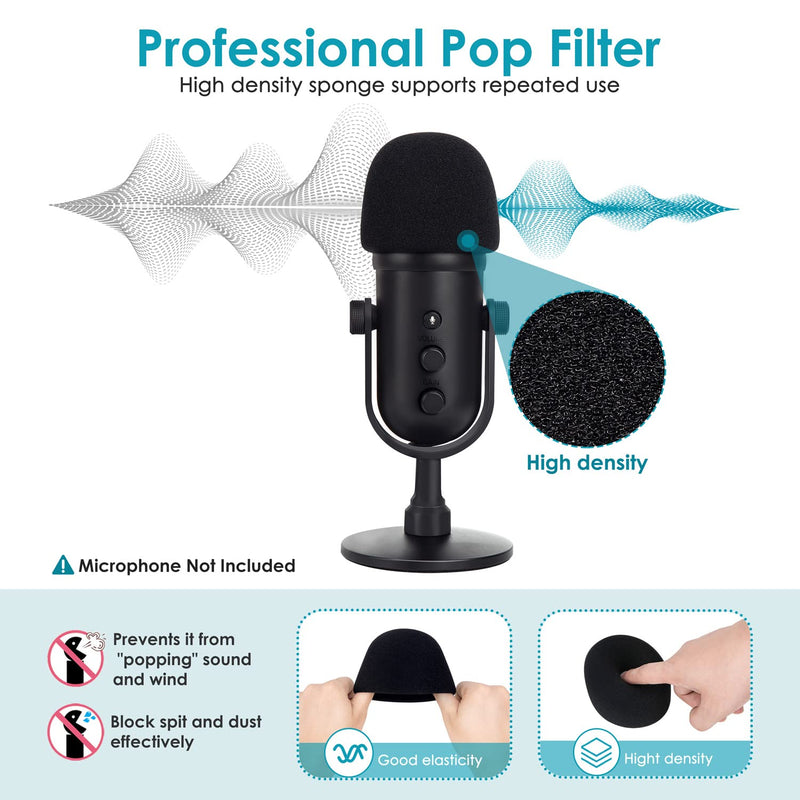  [AUSTRALIA] - Seiren V2 X Foam Cover or Razer Seiren V2 Pro Mic Pop Filter, Mic Cover Compatible with Razer Seiren V2 Pro and Razer Seiren V2 X USB Microphones, Block POPS by YOUSHARES