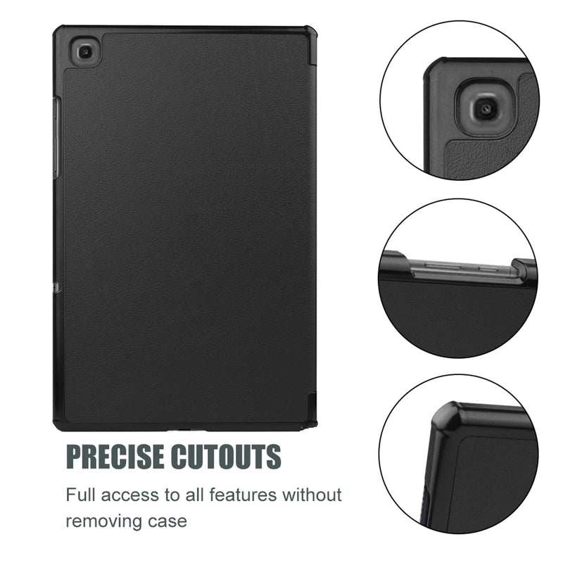  [AUSTRALIA] - ProCase Galaxy Tab A7 10.4 Case 2020 T500 T505 T507, Slim Light Cover Trifold Stand Hard Shell Folio Smart Case for 10.4 Inch Galaxy Tab A7 2020 Tablet SM-T500 SM-T505 SM-T507 -Black Black