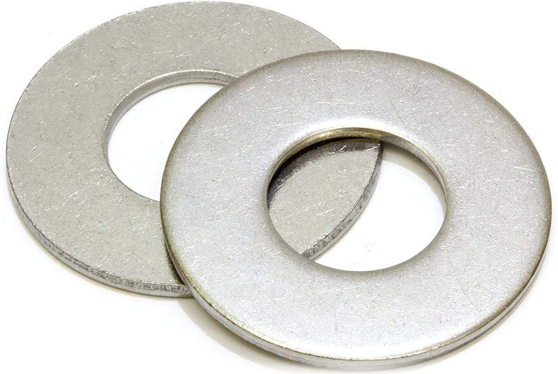  [AUSTRALIA] - 100pcs 1/4" Stainless Flat Washer, Choose Size, 18-8 (304) Stainless Steel 304, by Persberg,(120-9) 1/4" X 1/2" OD (100 pcs)