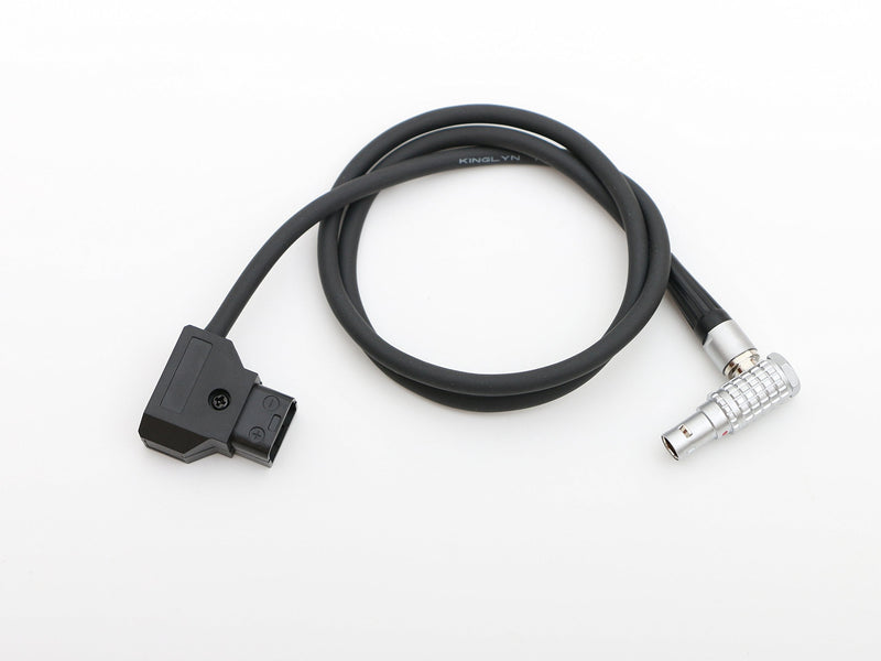  [AUSTRALIA] - D-tap to Male 0B 2pin Right Angle Power Cable 1.6ft for Power Teradek Bond