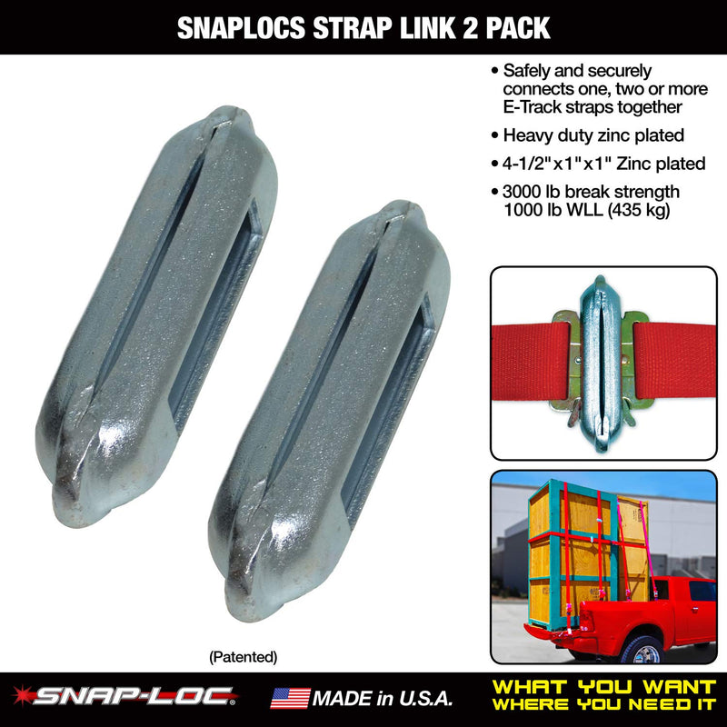  [AUSTRALIA] - STRAP LINK 2 PACK Safely connects multiple logistic E-Straps
