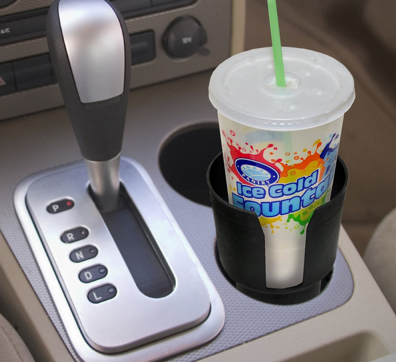  [AUSTRALIA] - Gadjit Cup Keeper Adapter Expands Car Cup Holder to Hold Mugs, Convenience Store Cups, Water + Soda Bottles with Bases up to 3.25" and Up to 8-10" High (Tan)