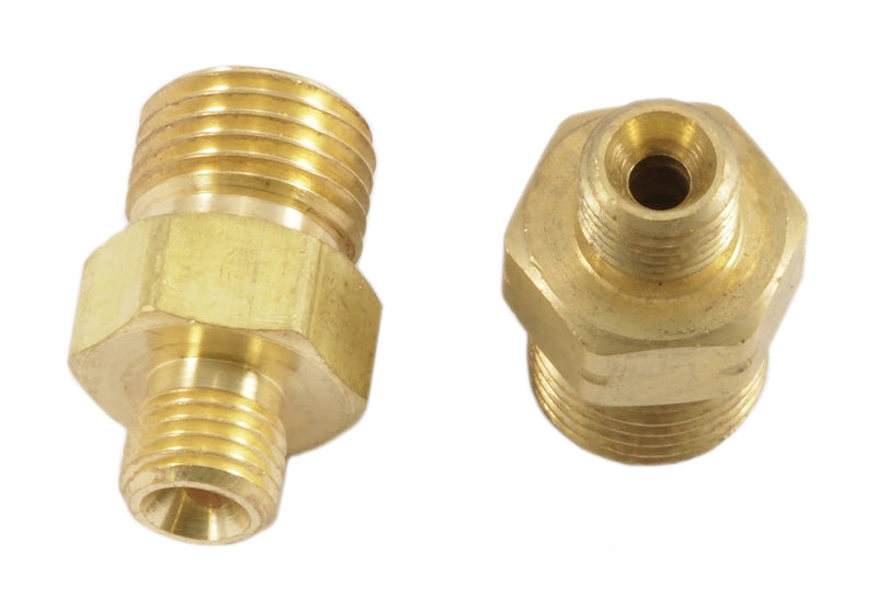  [AUSTRALIA] - Forney 86152 Oxygen Acetylene Brass Fitting, Oxygen and Acetylene Hose Couplers, Adapters A to B Oxygen and Acetylene, Carded Pair