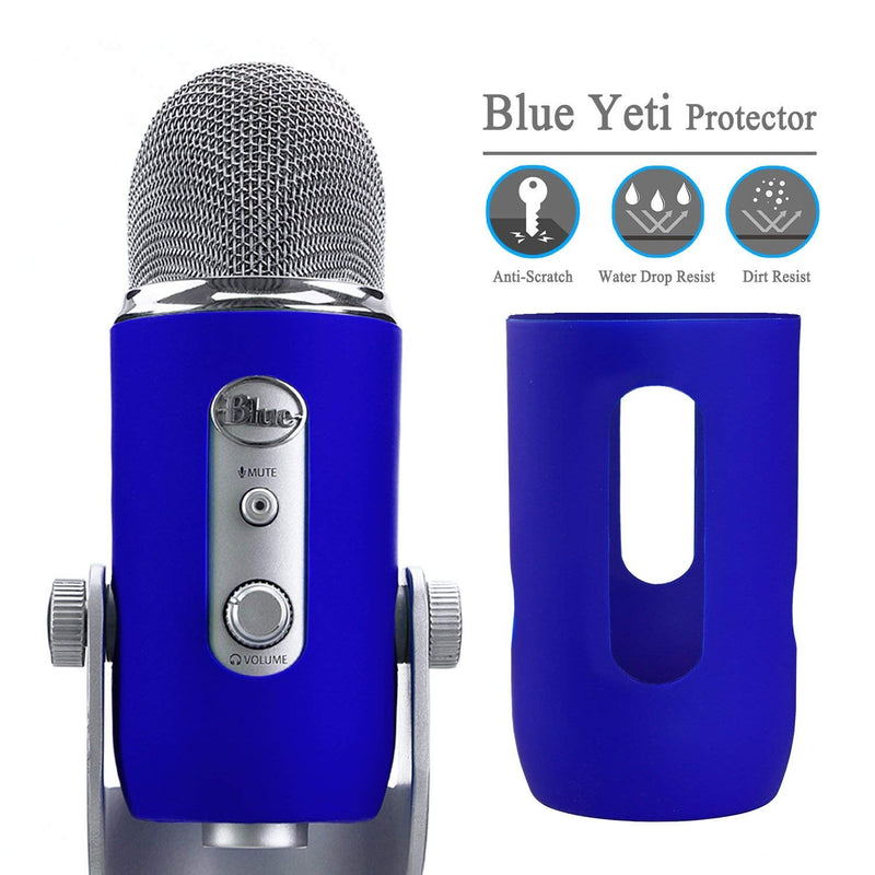  [AUSTRALIA] - YOUSHARES Blue Yeti Protector - Full Protection Silicon Cover for Yeti & Yeti Pro Microphone (Yeti Blue)