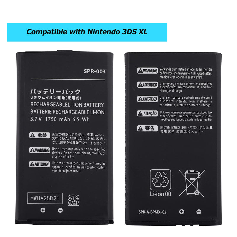  [AUSTRALIA] - Vvsialeek SPR-003 Battery Compatible with Nintendo 3DS XL 1750mAh
