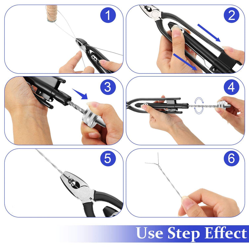  [AUSTRALIA] - 6 Inch Safety Wire Pliers, Wire Twisting Tool Lock Wire Pliers, Wire Twister Tool for Aircraft Auto Industry