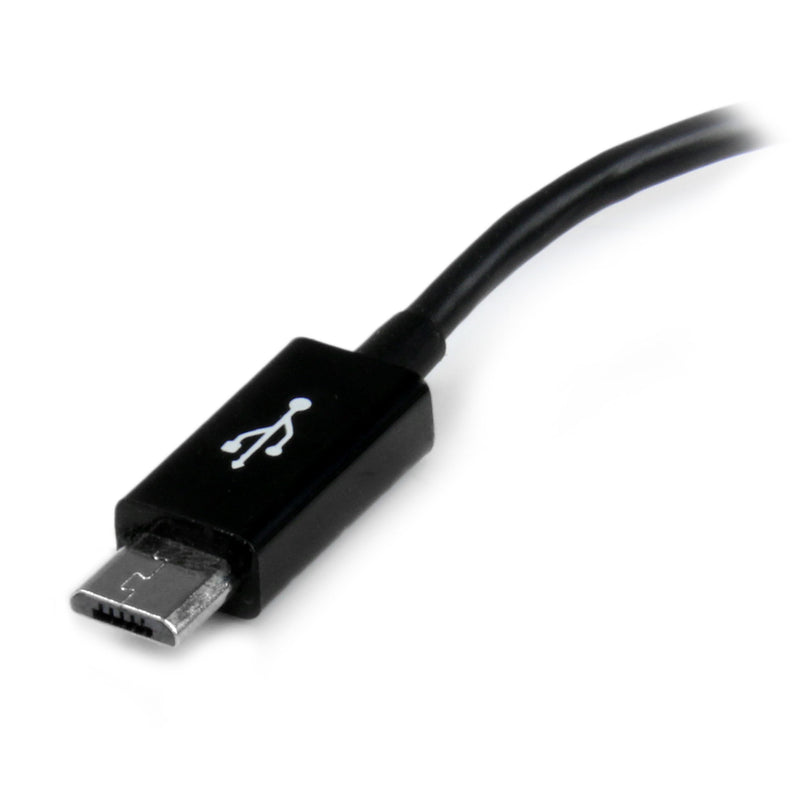  [AUSTRALIA] - StarTech.com 5in Micro USB to USB OTG Host Adapter - Micro USB Male to USB A Female On-The-GO Host Cable Adapter (UUSBOTG) 5in / 13cm Black