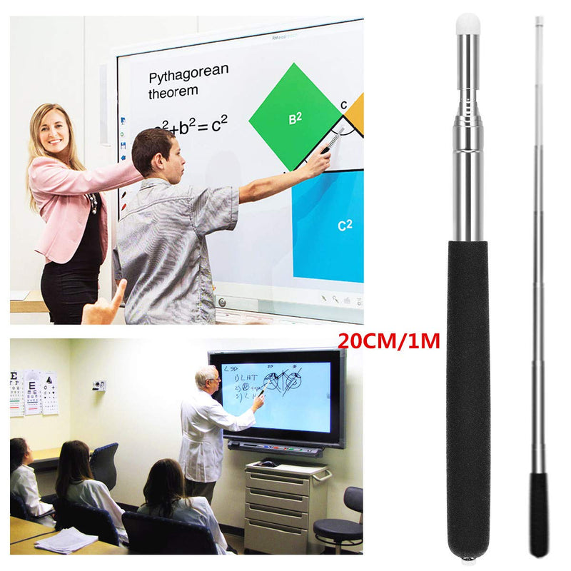  [AUSTRALIA] - BESPORTBLE Hand Pointer Stick Extendable Telescopic Retractable Pointer Handheld Presenter Classroom Teacher Whiteboard Pointer