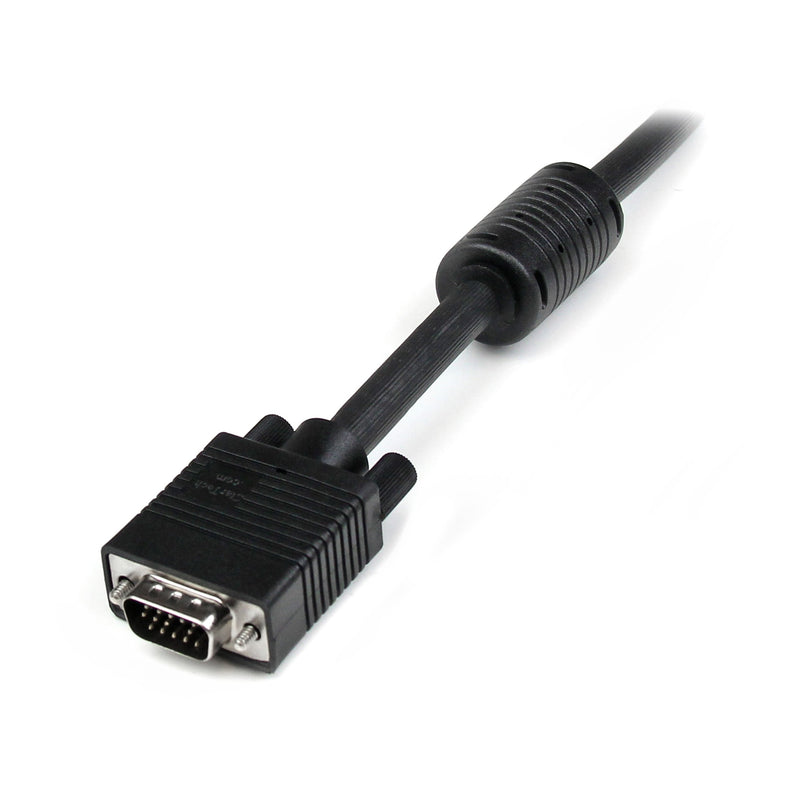 StarTech.com 3 ft Coax High Resolution Monitor VGA Cable - HD15 M/M - 3ft HD15 to HD15 Cable - 3ft VGA Monitor Cable (MXT101MMHQ3) Black 3 ft / 1m Standard Packaging - LeoForward Australia