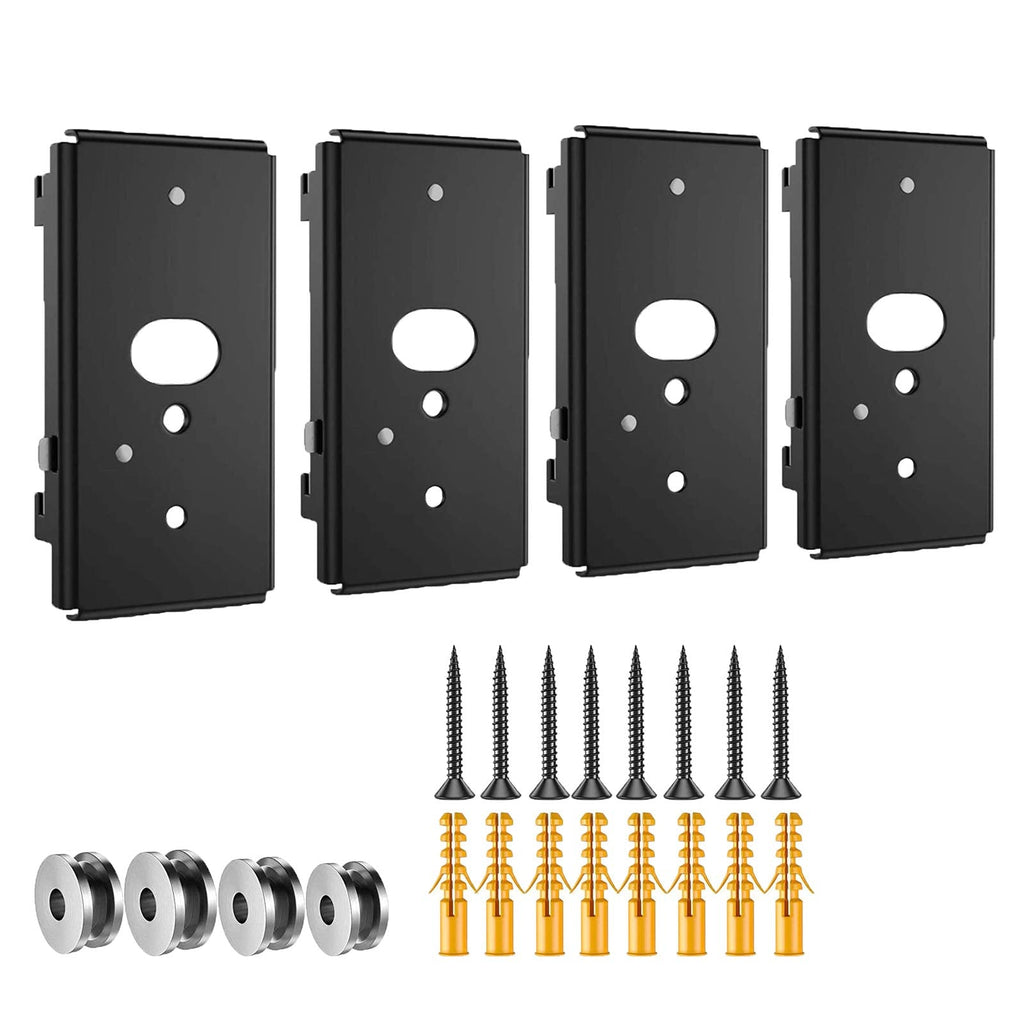  [AUSTRALIA] - Yaotieci (Pack of 4) Wall Mount Bracket for Bose SlideConnect UB-20 Series II, UFS-20, WB-50, Lifestyle 525 535 III/ 600, Soundtouch 300/520, CineMate 520 with Screws Kit
