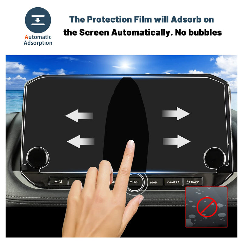  [AUSTRALIA] - Screen Protector for 2022 2023 Pathfinder 9 Inch GPS Center Infotainment Display Touchscreen Protective Film 9HD Hardness Nissan Pathfinder 2022 2023 S/SL/SV/Platinum Tempered Glass 9Inch Tempered Glass Film