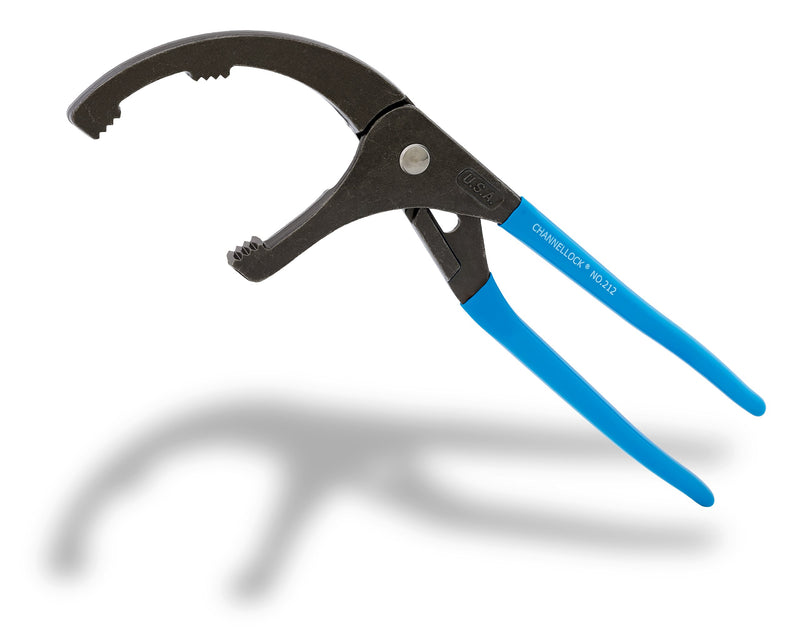  [AUSTRALIA] - Channellock 212 4-1/4-Inch Jaw Capacity Plier for Oil Filters PVC and Sink Strainers 12-Inch