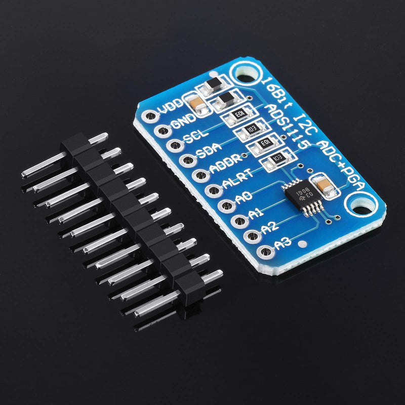  [AUSTRALIA] - 6 Pieces ADS1115 Analog-to-Digital Converter 16 Bit ADC 4 Channel Module Converter with Programmable Gain Amplifier ADC Converter Development Compatible with Arduino Raspberry Pi