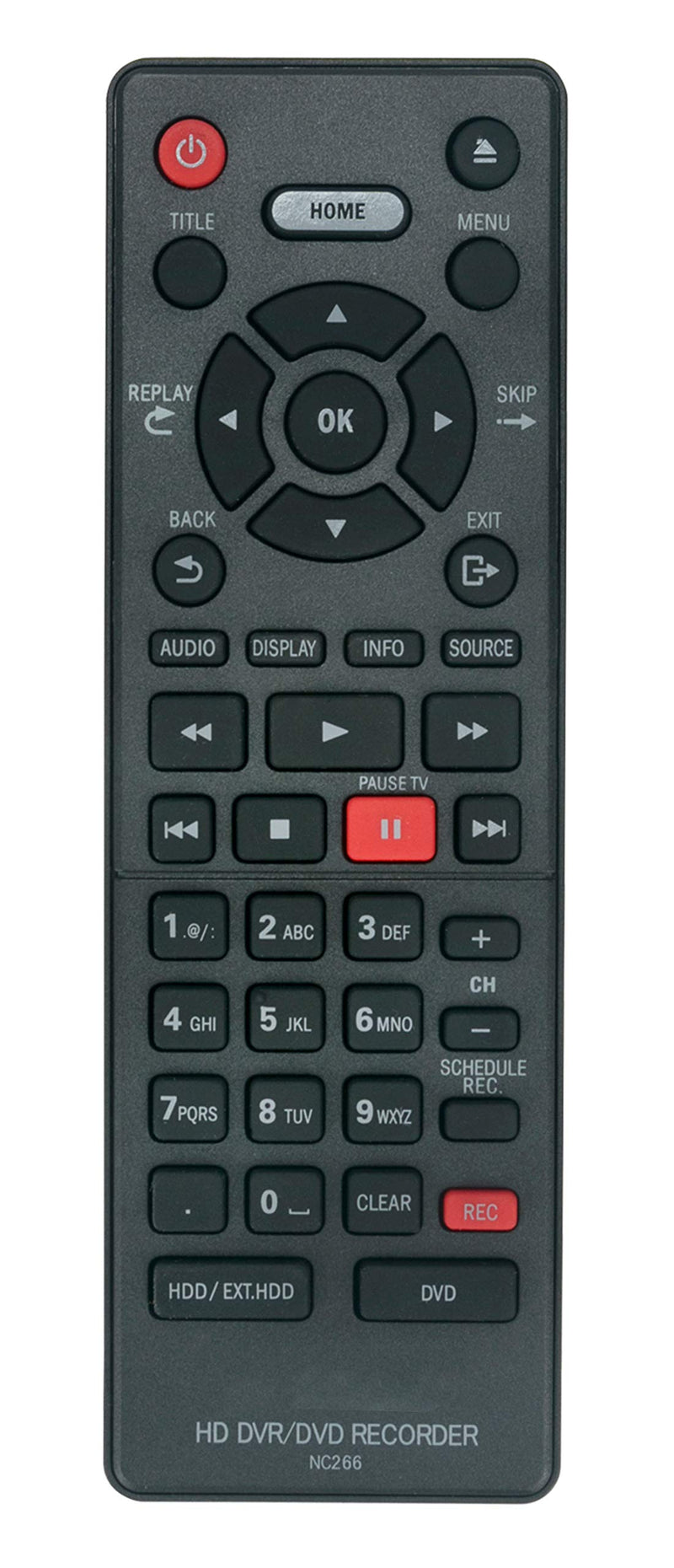  [AUSTRALIA] - AULCMEET NC266UH NC266 Replace Remote Control Compatible with MAGNAVOX HD DVR DVD Recorder MDR868H MDR867H MDR865H MDR865H/F7 MDR867H/F7 MDR868H/F7