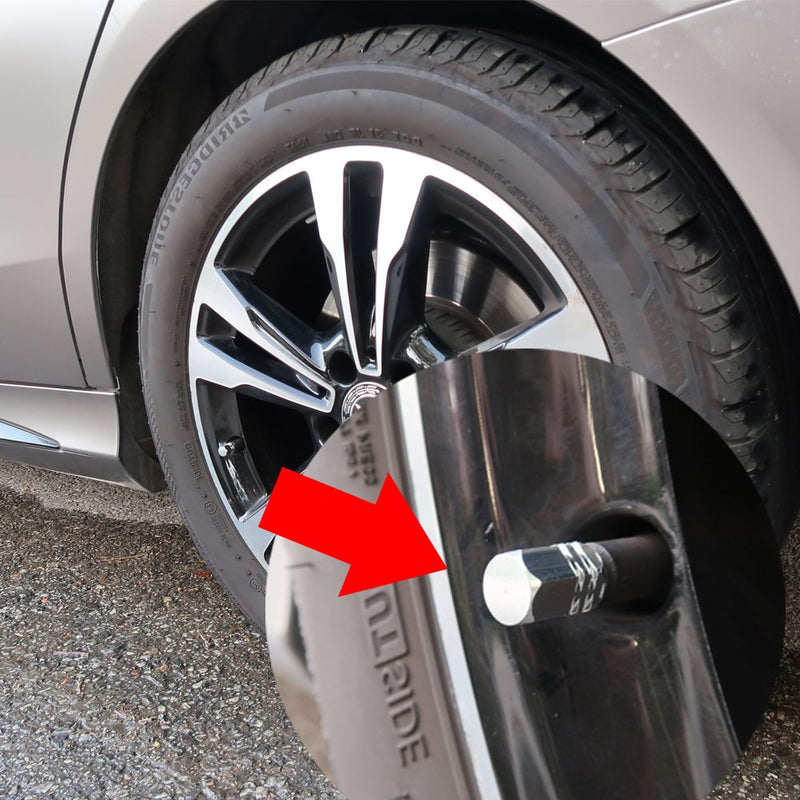  [AUSTRALIA] - EuTengHao 20 Pieces Tire Stem Valve Cap Aluminium Alloy Wheel Auto Tyre Tire Air Valve Cover for Auto Car, Motor Vehicles (Silver) Silver