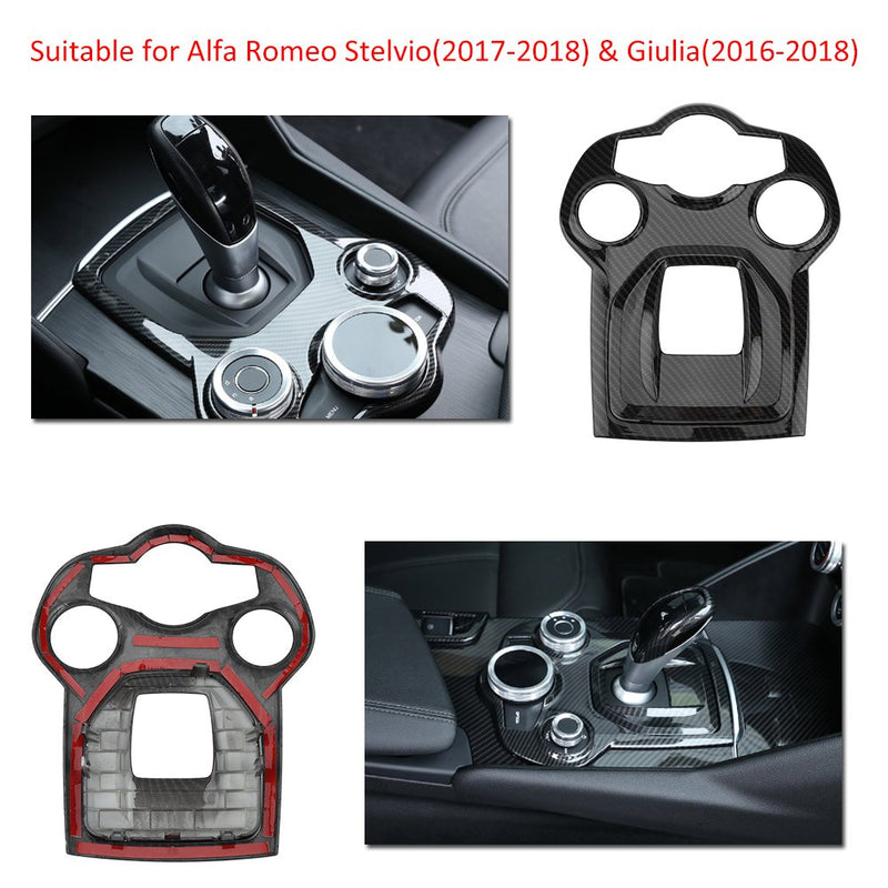 Qiilu Car Interior Central Conole Control Panel Frame Cover Trim for Alfa Romeo Giulia/Stelvio - LeoForward Australia