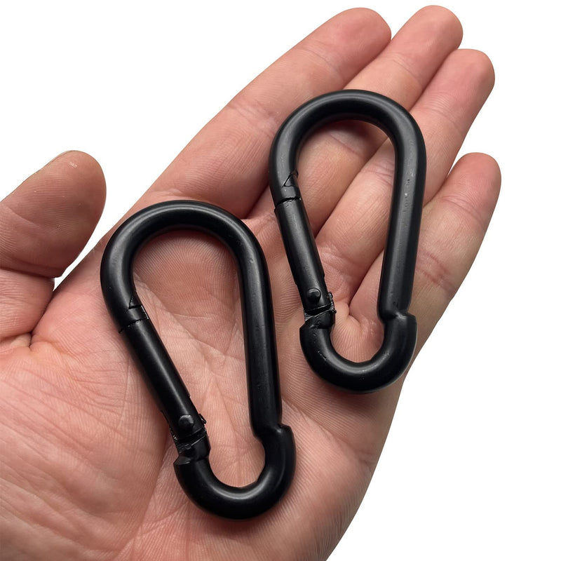  [AUSTRALIA] - 3.15 inch Carabiner Clip Spring Snap Hook, Quick Link Buckle Clip, for Outdoor Camping Hiking Hammock Swing 5 Pcs.