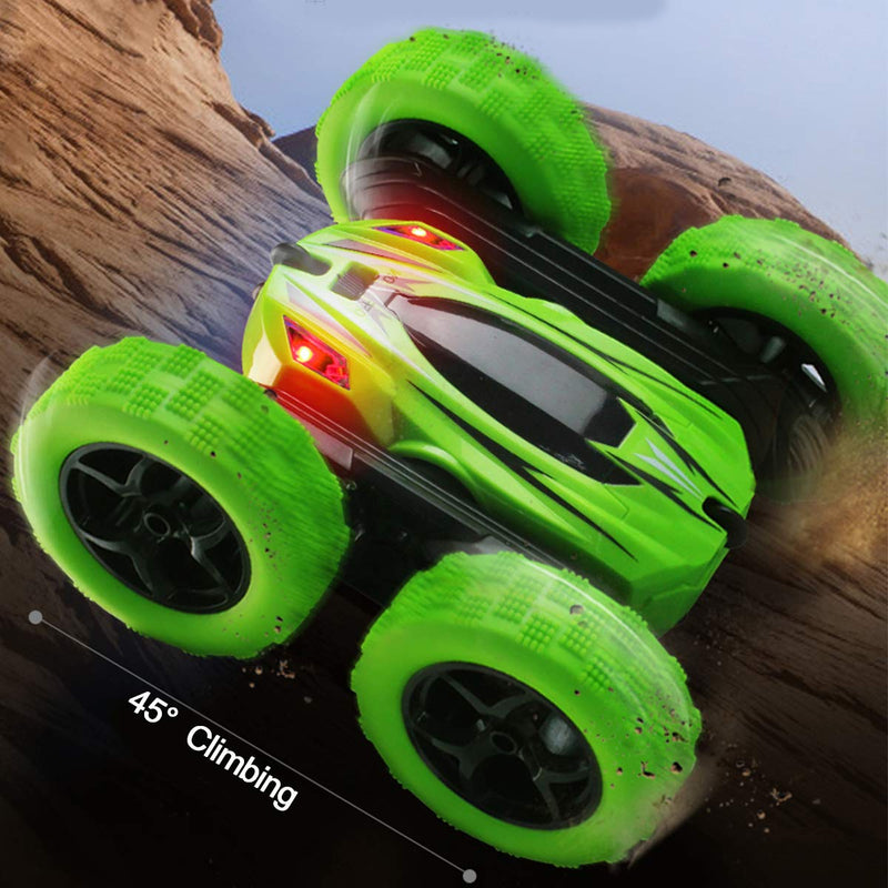 Fisca RC Car Remote Control Stunt Car, 4WD Monster Truck Double Sided Rotating Tumbling - 2.4GHz High Speed Rock Crawler Vehicle with Headlights for Kids Age 4, 5, 6, 7, 8, 9-12 Year Old - LeoForward Australia