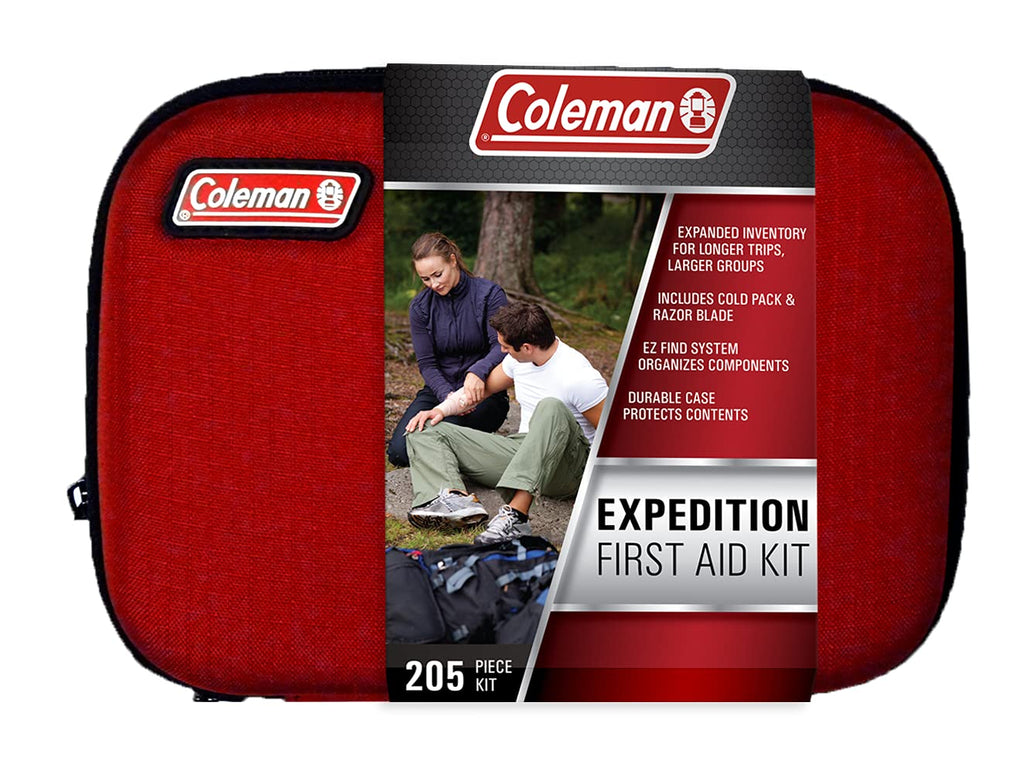  [AUSTRALIA] - Coleman All Purpose Basic First Aid Kit for Minor Emergencies, a Light, Portable First aid kit with a Soft-Sided case - 205 Piece