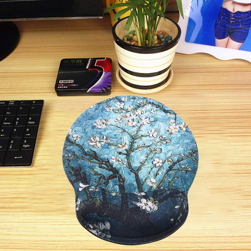 Mouse Pads for Computers Van Gogh Ergonomic Memory Foam Nonslip Wrist Support-Lightweight Rest Mousepad for Office,Gaming,Computer, Laptop & Mac,Pain Relief,at Home Or Work - LeoForward Australia