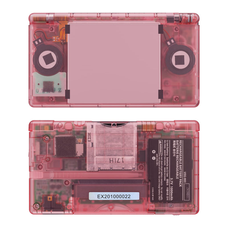  [AUSTRALIA] - eXtremeRate Cherry Pink Replacement Full Housing Shell for Nintendo DS Lite, Custom Handheld Console Case Cover with Buttons, Screen Lens for Nintendo DS Lite NDSL - Console NOT Included