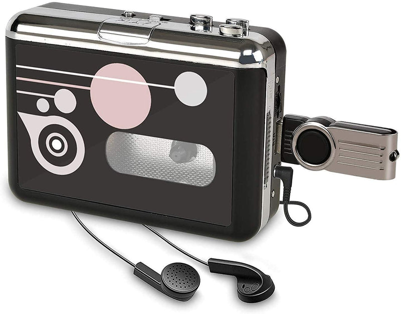  [AUSTRALIA] - Cassette Player, Portable Converter Recorder Convert Tapes to Digital MP3 Save into USB Flash Drive/No PC Required