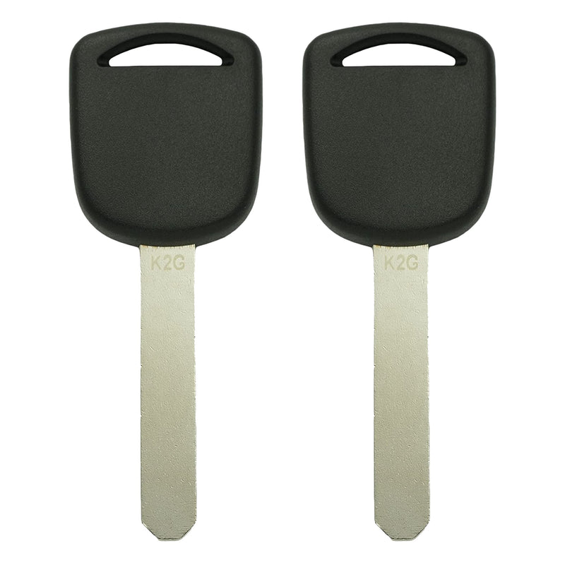  [AUSTRALIA] - Keyless2Go Replacement for New Uncut Transponder Chip Ignition Car Key HO01 (2 Pack)