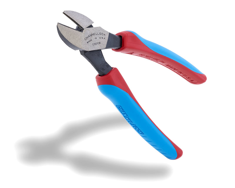  [AUSTRALIA] - Channellock E337CB E Series 7-Inch Diagonal Cutting Plier with Lap XLT Joint and Code Blue Grips