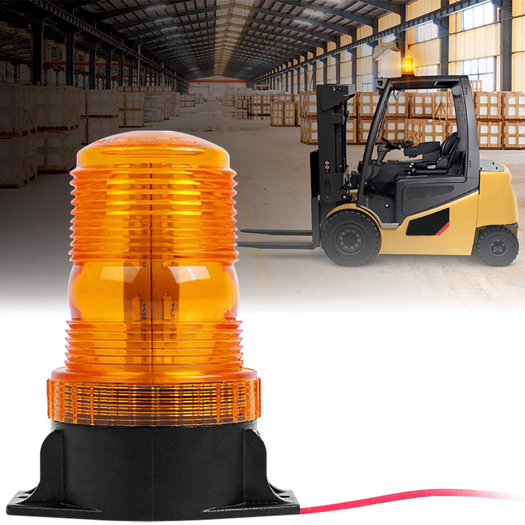  [AUSTRALIA] - 30 LED Forklift Lights Emergency Beacon Strobe Lights Safety Warning Flashing Lights for 10-110V Truck Tractor Golf Carts UTV Cars Bus（30W Amber/Yellow） 1 Pcs