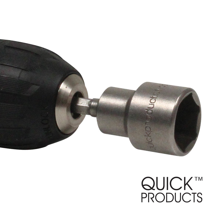  [AUSTRALIA] - Quick Products QPLSJS Connect Power RV Leveling Scissor Jack Socket Extension bit Fits 3/8" or 1/2" Power Drills Each