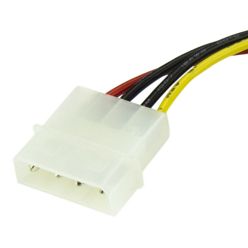  [AUSTRALIA] - StarTech.com 6in 4 Pin LP4 to SATA Power Cable Adapter - LP4 to SATA - 6in LP4 to SATA Cable - 4 pin to SATA Power Straight