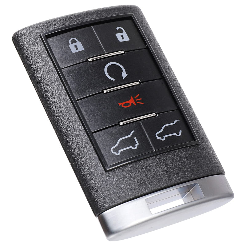  [AUSTRALIA] - NPAUTO Key Fob Compatible with Caddilac Escalade ESV EXT 2007 2008 2009 2010 2012 2013 2014 - Keyless Entry Remote Control Start Car Key Fob Replacement Part (OUC6000066, 6 Buttons, 1pcs)