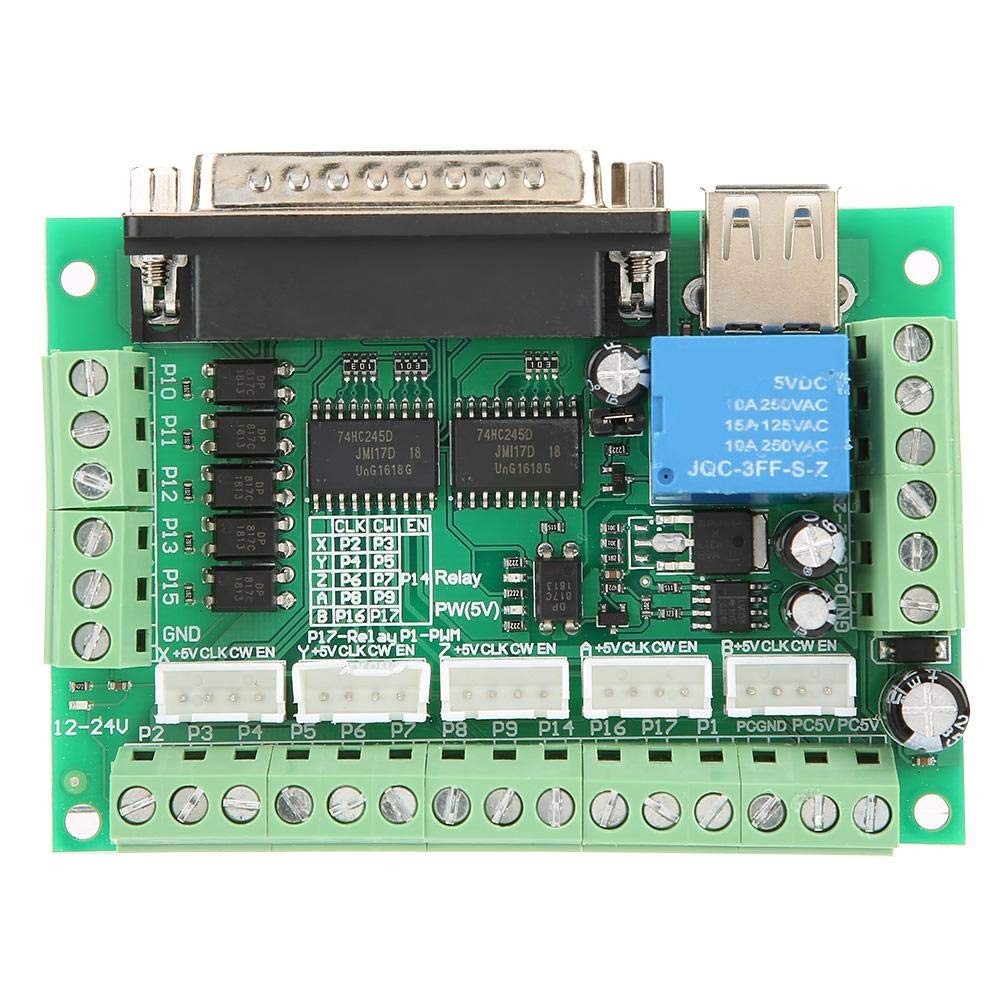  [AUSTRALIA] - Stepper Motor Breakout Board, MACH3 5 Axis USB Interface Breakout Board for CNC Stepper Motor