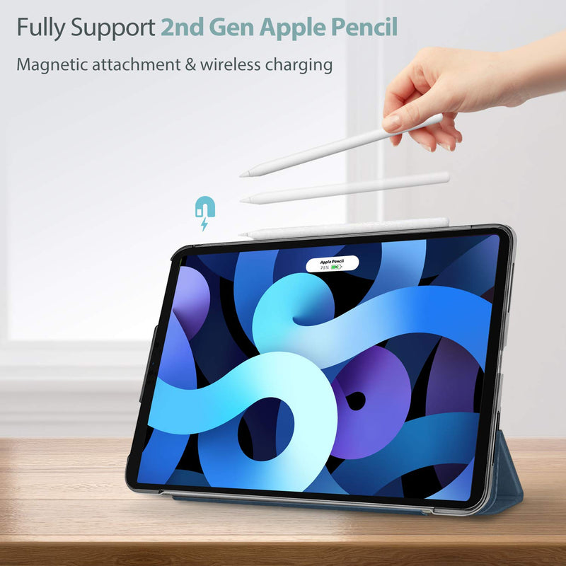  [AUSTRALIA] - ProCase iPad Air 4 Case 10.9 Inch 2020 iPad Air 4th Generation Case A2316 A2324 A2325 A2072, Slim Stand Hard Back Shell Protective Smart Cover Cases for iPad Air 10.9" 4th Gen 2020 -Navy Navy