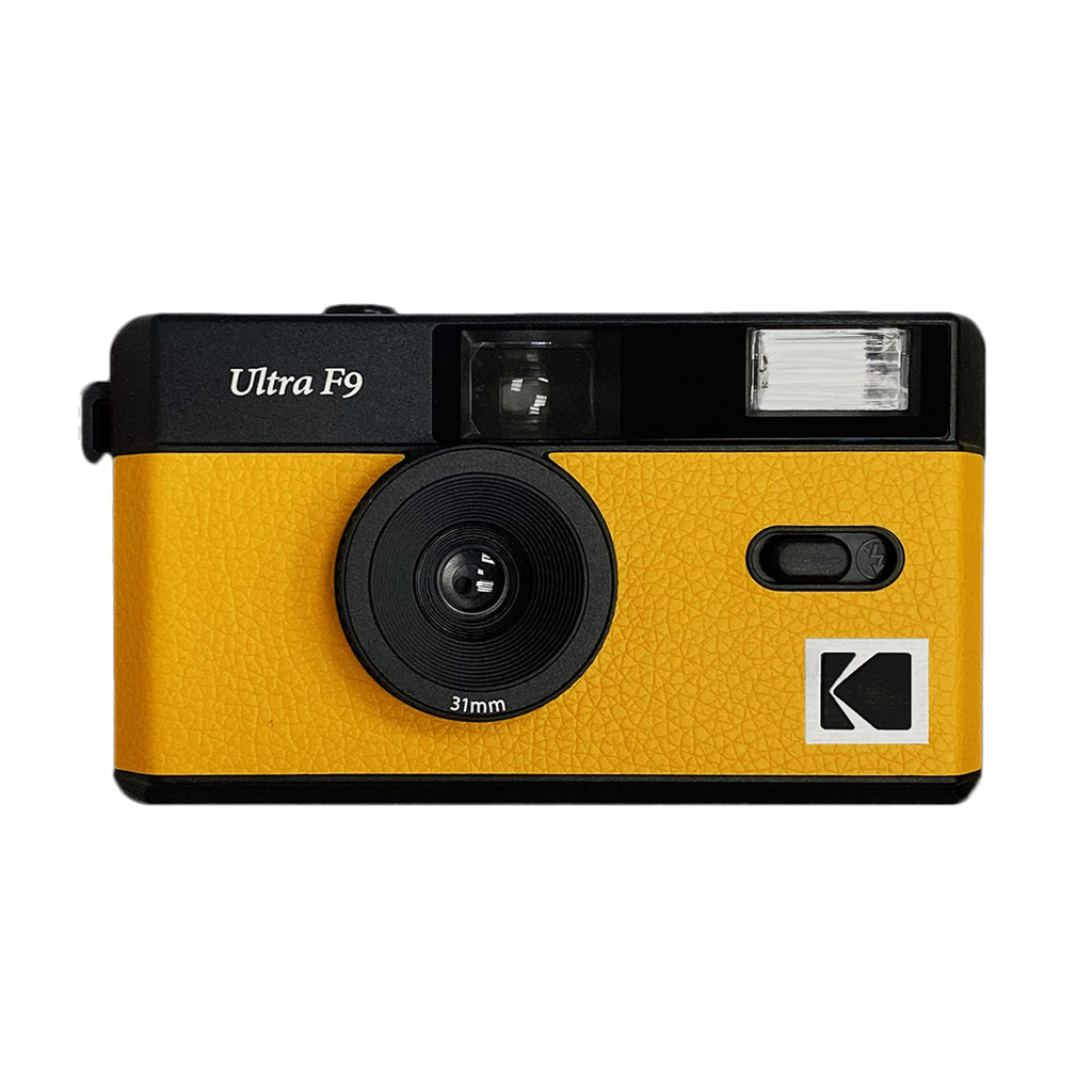  [AUSTRALIA] - KODAK Reusable Ultra F9 35mm Film Camera, Fixed-Focus and Wide Angle, Build in Flash and Compatible with 35mm Color Negative or B&W Film (Film and Battery NOT Included) (Yellow)