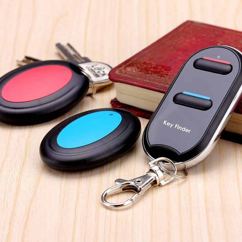  [AUSTRALIA] - Vodeson KeyTag Key Finder Remote Control Finder, Easy to Use Suitable for The Elderly Key Locator Device,Whistle Phone Keychain Finder,Item Tracker,1 RF Transmitter 2 Receivers