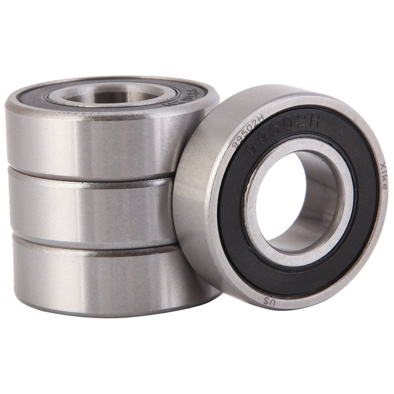  [AUSTRALIA] - XiKe 4 Pack 99502H or 1623-2RS Bearings 5/8" x 1-3/8" x 7/16" inch, Stable Performance and Cost-Effective, Double Seal and Pre-Lubricated, Deep Groove Ball Bearings.